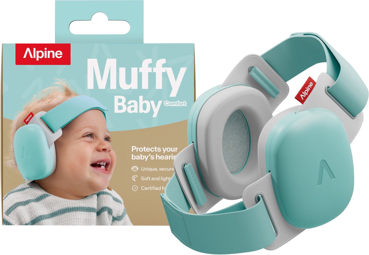 Baby Earmuffs 25 dB, 2-in-1 gehoorbescherming voor baby's, veilig