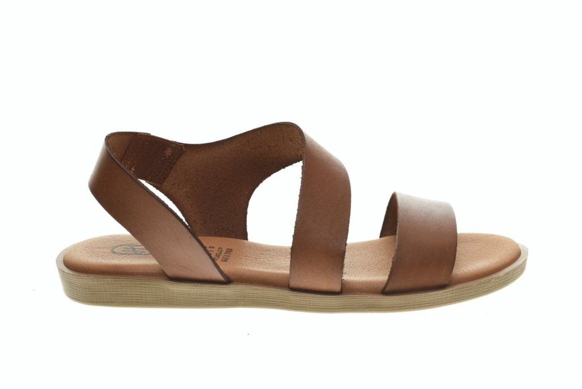 Cognac Dames Sandalen Hee maat 38