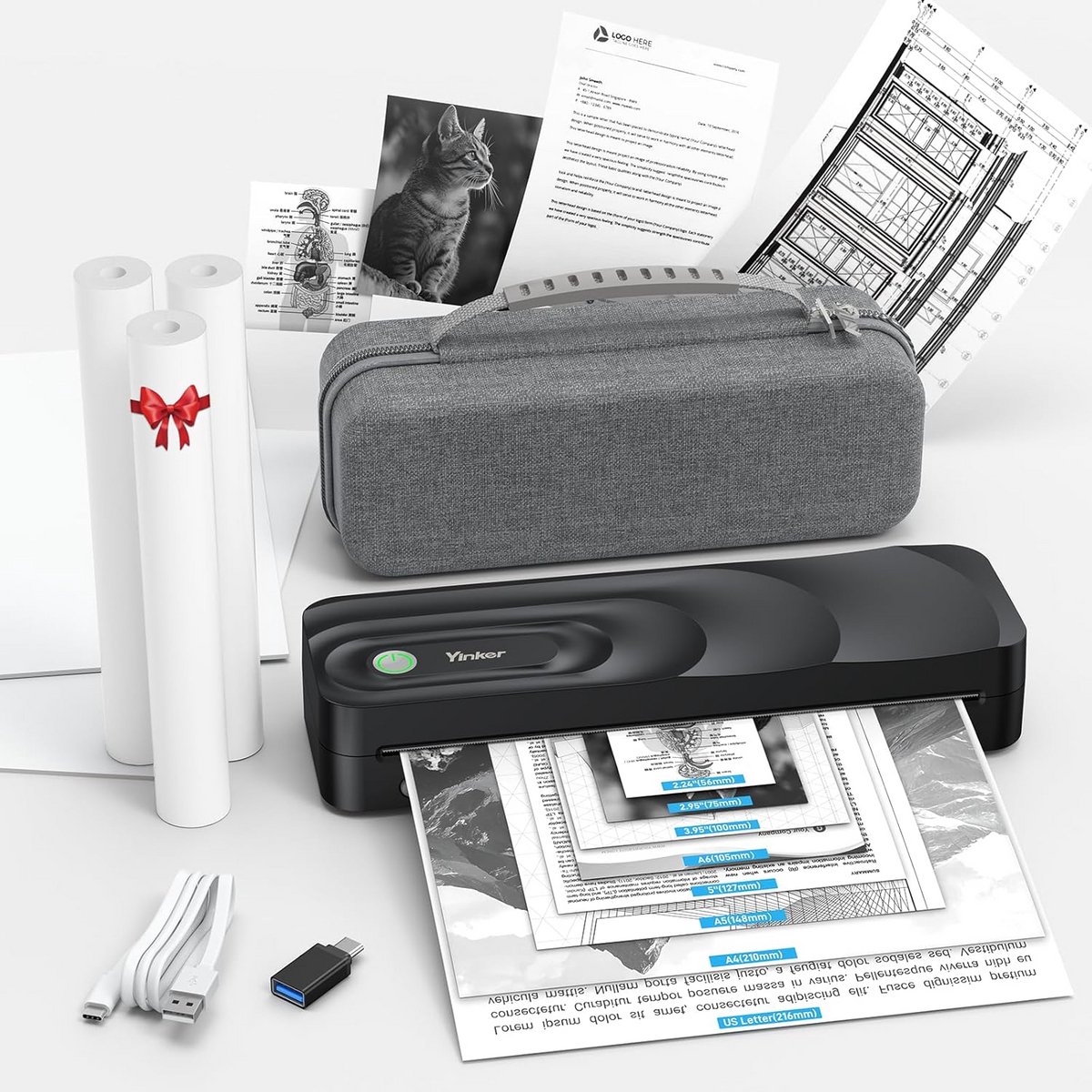 Professionele A4 Thermische Printer voor Labels en Documenten