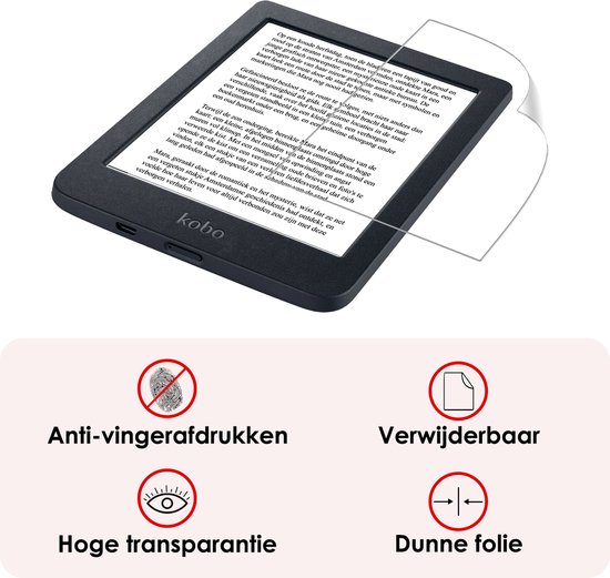 Screenprotector Folie Geschikt voor Kobo Nia Screenprotector Bescherm Folie - Screenprotector Folie Geschikt voor Kobo Nia Screenprotector Telefoon Folie - 2 PACK — afbeelding 3