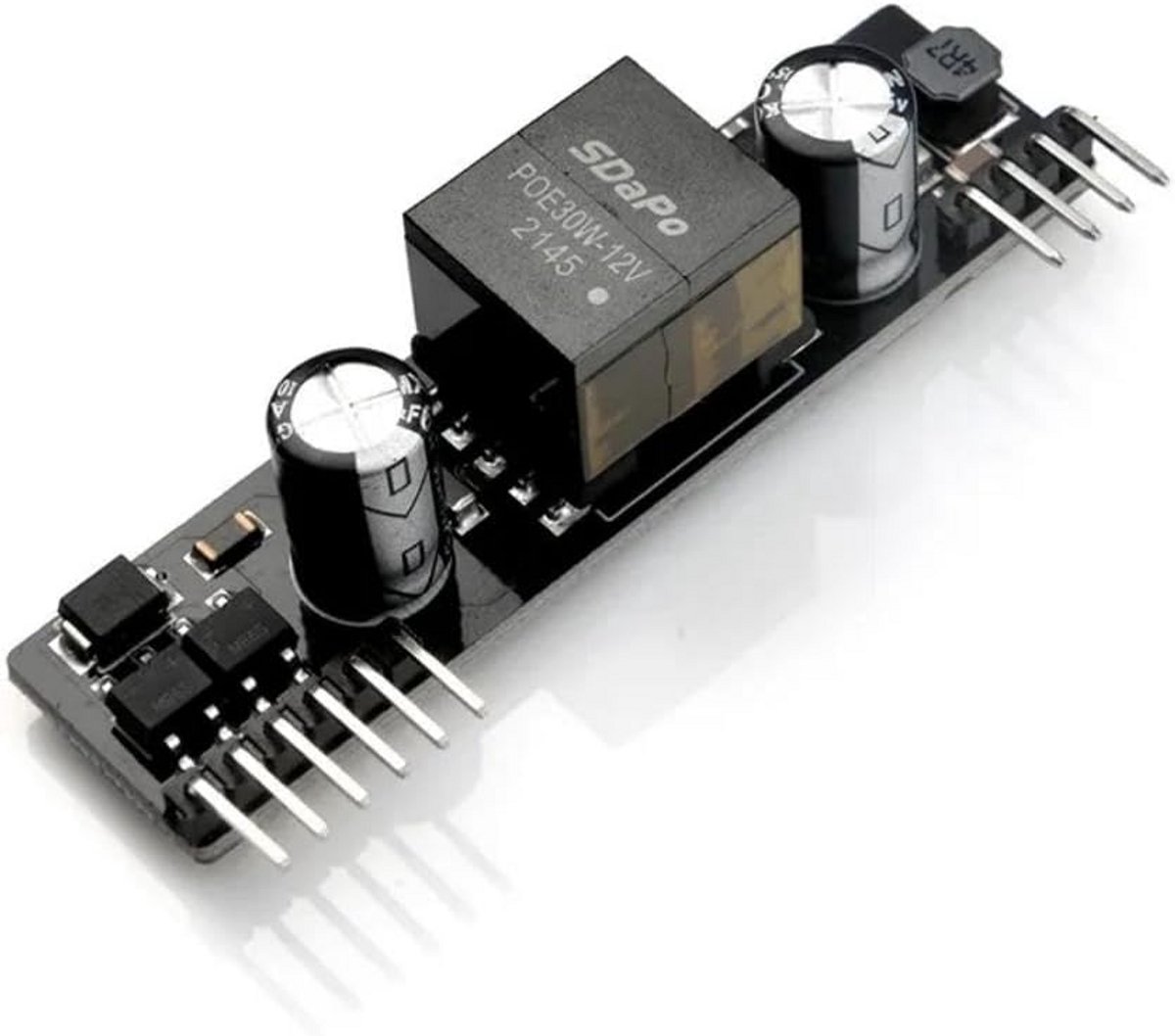 PoE Injector Module 12V voor PD Apparaten met Overspannings- en Kortsluitbeveiliging
