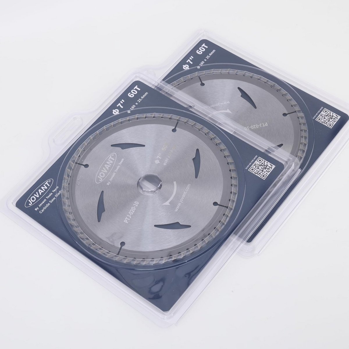 Set van 2 Cirkelzaagbladen voor Houtzagen 7 Inch 60 Tanden