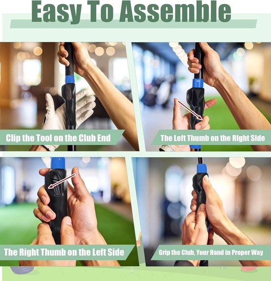 Golf Grip Trainer - Golf Training Accesoires - Golfen - Griptrainer Golfen - Golftrainingsmaterialen - Golfaccesoires - Golfgrip Trainer - Golf Griptrainer - Blauw van Merkloos — afbeelding 4