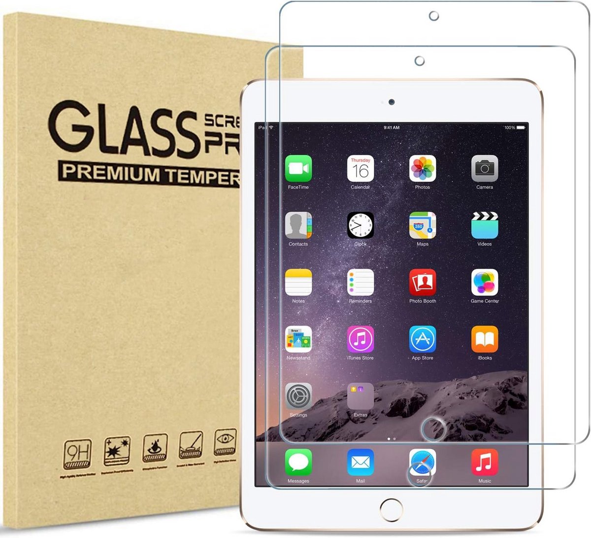 2x Gehard Glas Screenprotector voor iPad Mini 1, 2 en 3