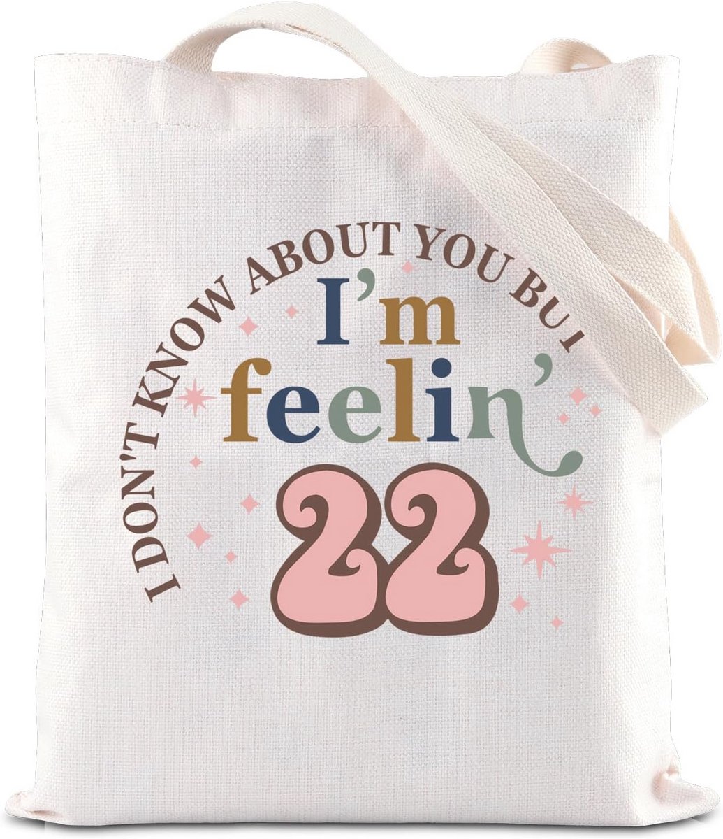 Tote Bag 22e Verjaardag Cadeau Tas voor Meisjes