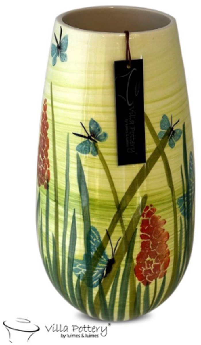 Villa Pottery Vaas - Villa Pottery - Woondecoratie - Keramiek - Decoratie - Quinn 7_1 Vaas Geel