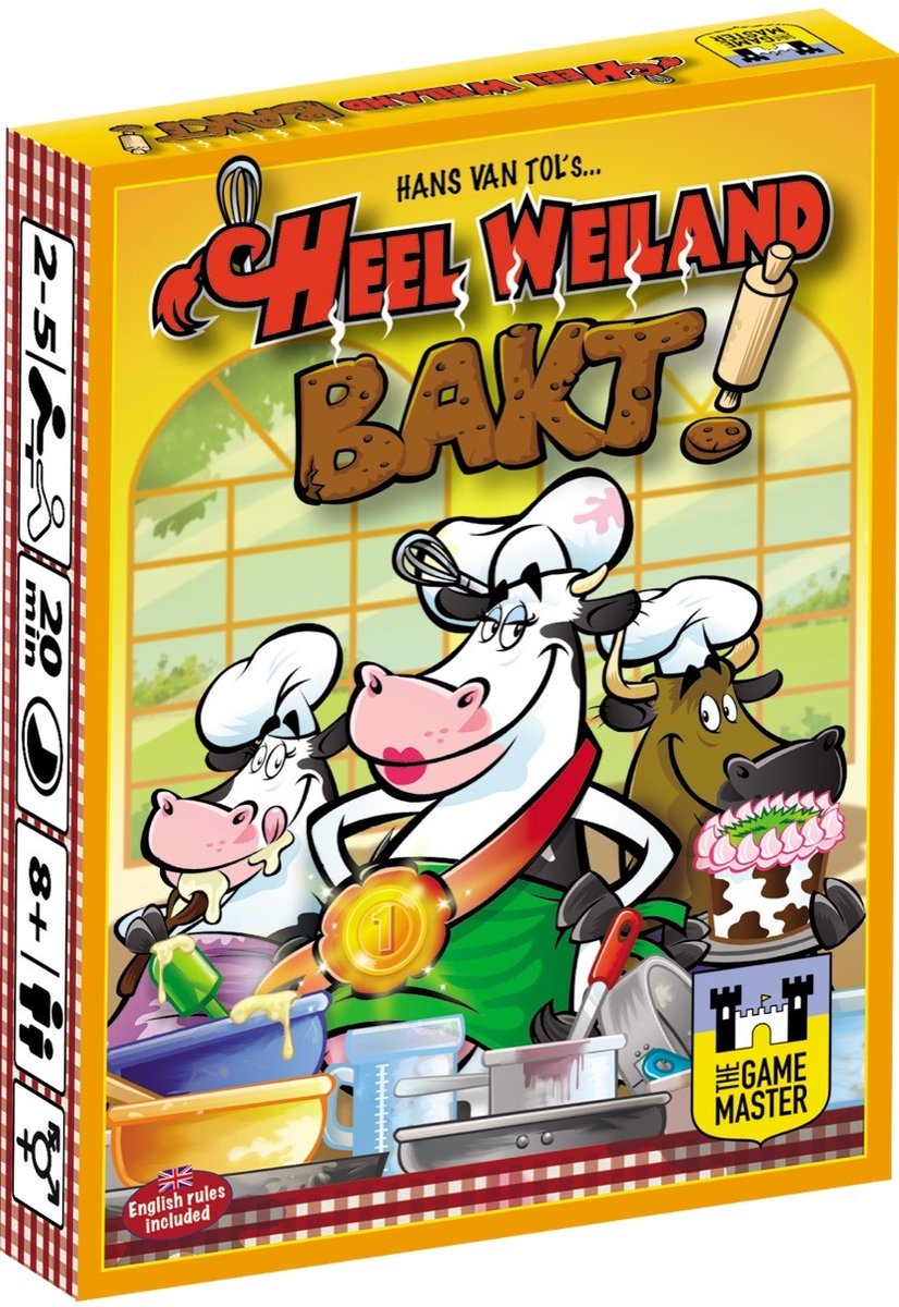 The Game Master educatief spel Heel Weiland Bakt karton.