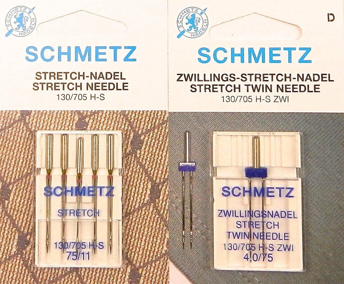 Tweeling Naald Set voor Stretch Stof - Elastische Naaimachine Naalden
