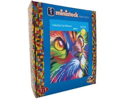 Ministeck mozaïek kleurrijke kat Minka - XXL box 8600 stuks.