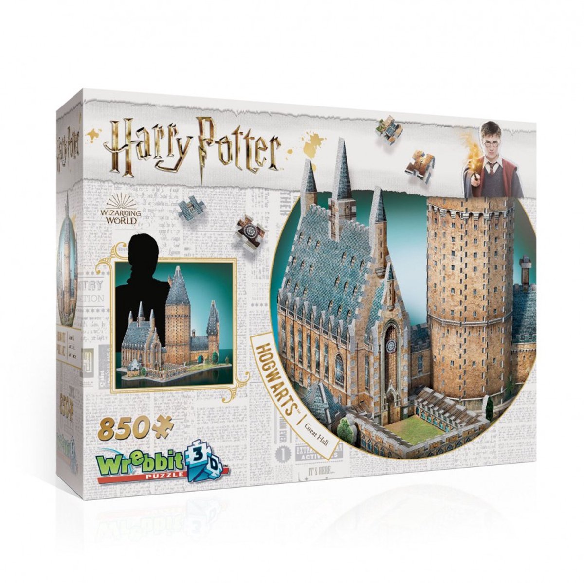 Hogwarts - Great Hall - Wrebbit 3D Puzzel - Harry Potter - 850 Stukjes