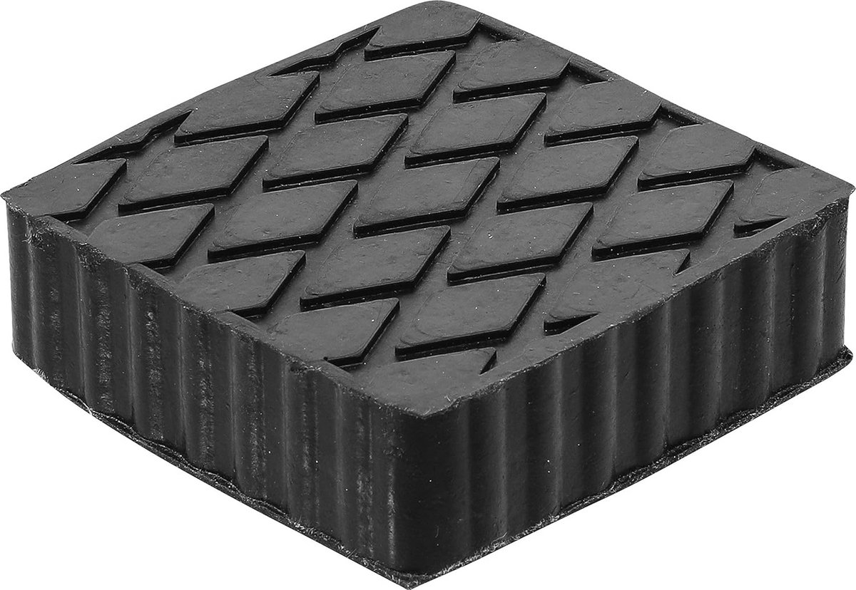 Rubberen Opzetblok voor Hefplatforms - Universele Stootdemper - 116.5 x 116.5 x 36.5 mm