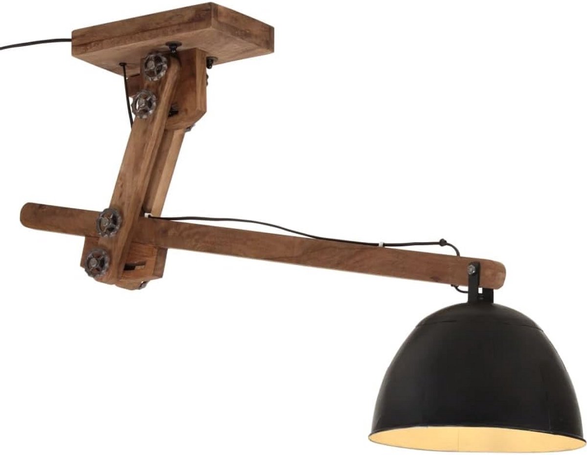 Industriële Plafondlamp Zwart Verstelbaar voor Woonkamer en Slaapkamer