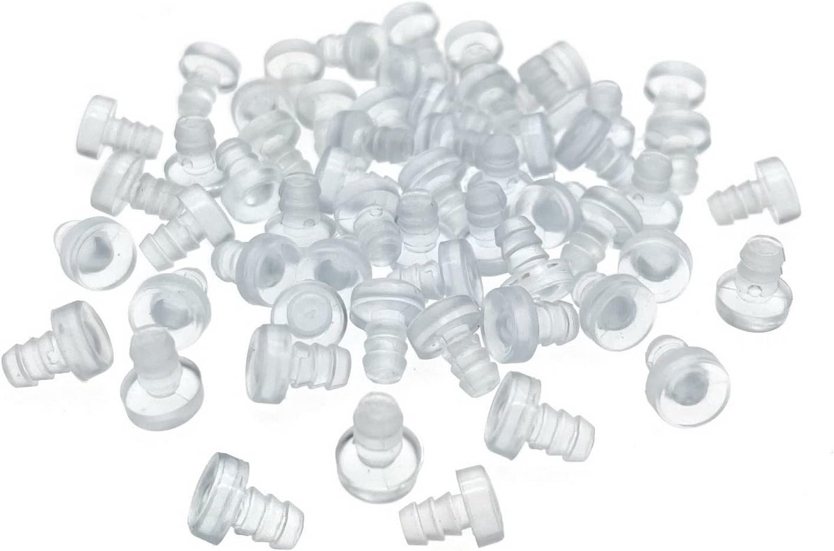 40x Siliconen Tafel Stootdoppen 5mm voor Glazen Bladen en Meubels