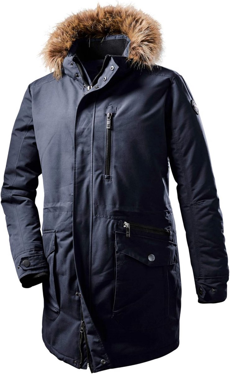 Functionele Heren Parka met Afritsbare Capuchon