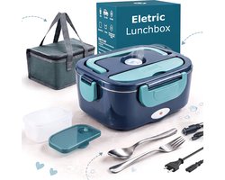 AirLux Elektrische Lunchbox met Compartimenten voor Warme Maaltijden - Elektrische Lunchbox - Lunchbox - Verbeterd Model - 220V - 12V - Lunchtrommel