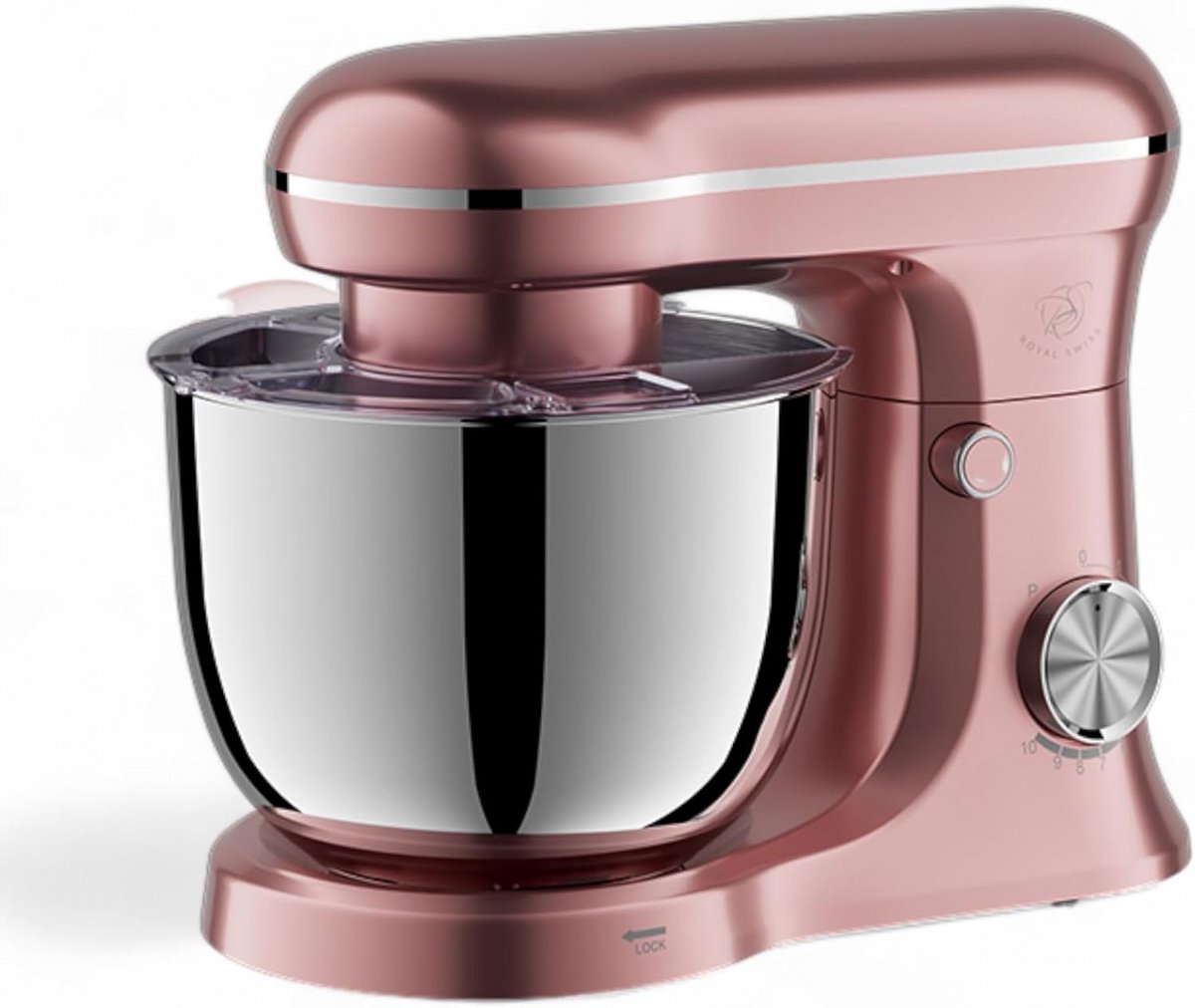 Krachtige Keukenmachine met Grote Kom en Planetaire Mixer - Roze