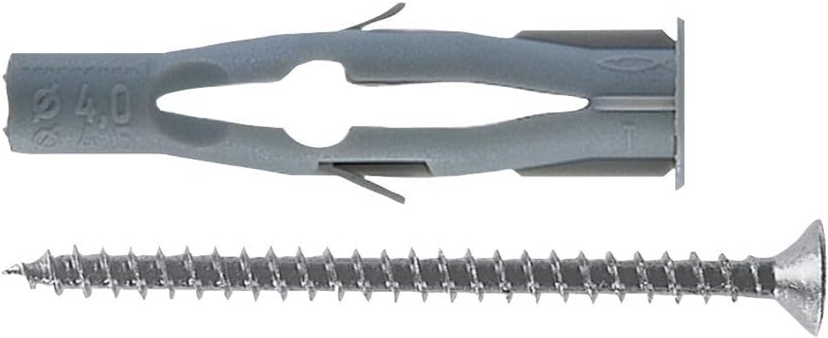 Nylon Pluggen voor Spaanplaat en Massief Materiaal - 8 x 50 mm - 50 Stuks