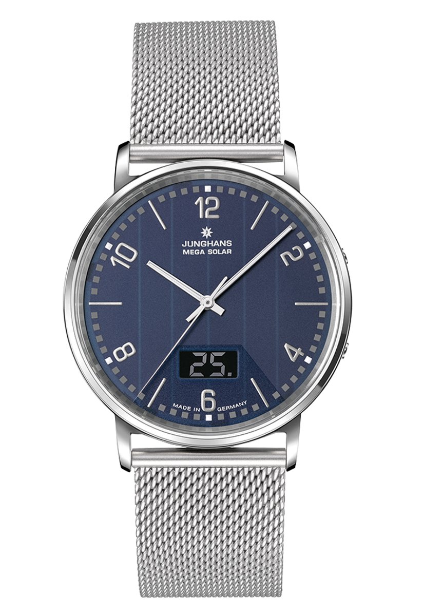 Junghans Milano Mega Solar 56-4629.44 - heren horloge - zonne-energie - radio gestuurd horloge