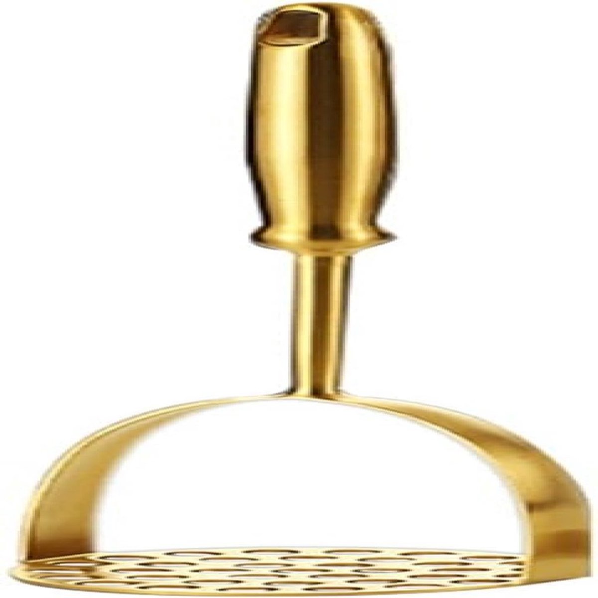 Gouden roestvrijstalen aardappelstamper, aardappelpers voor huishoudelijk gebruik, handmatige multifunctionele stamper, stamper
