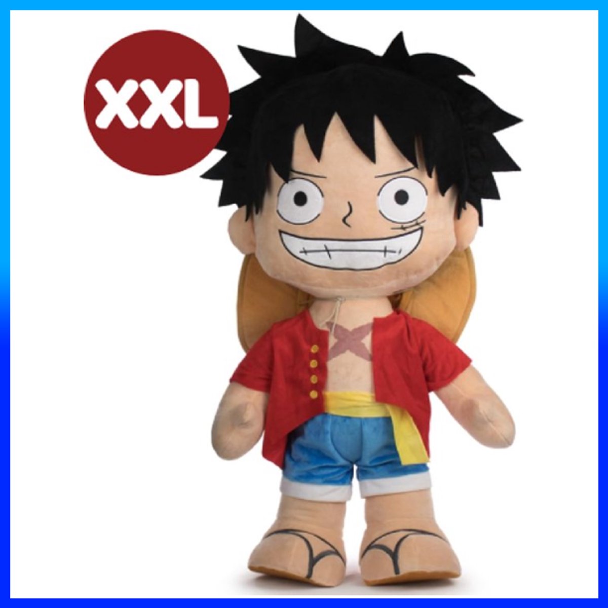 Luffy One Piece Pluche Knuffel XXL 80 cm - Extra Grote XL Anime Knuffels - Speelgoed Knuffel voor Kinderen Jongens Meisjes