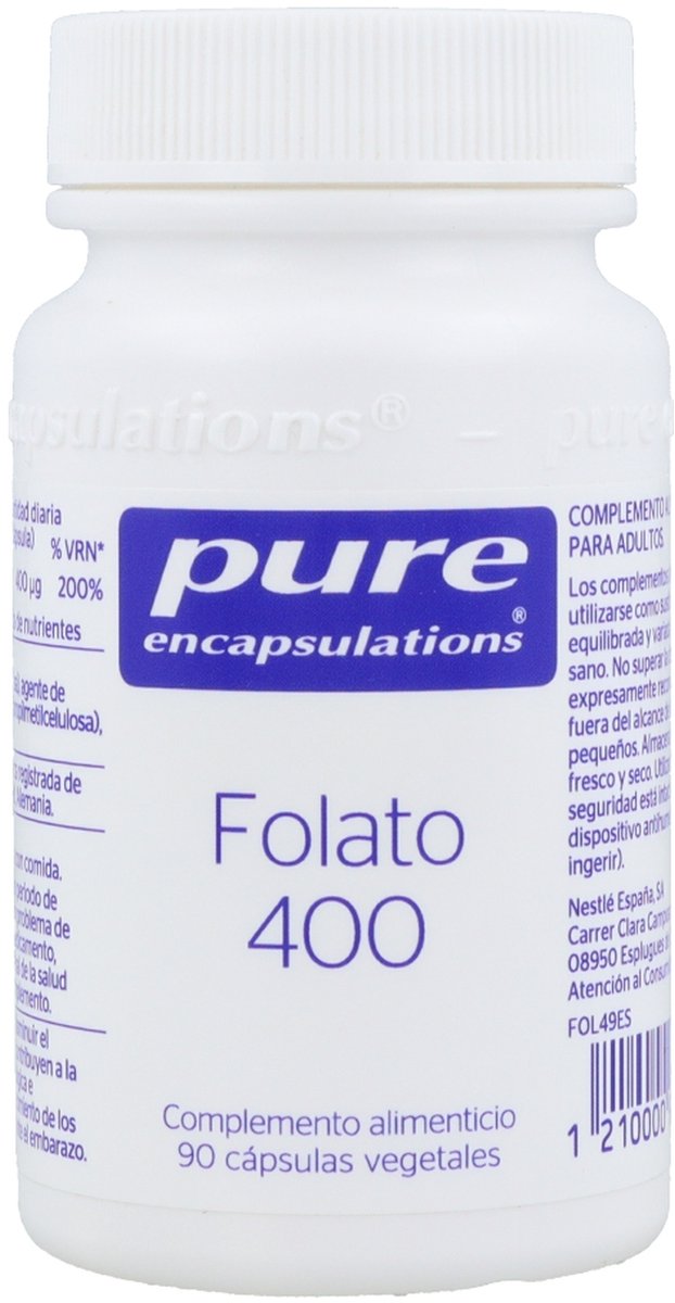 Pure Encapsulations Folate 400 Capsules 90 Eenheden Transparant
