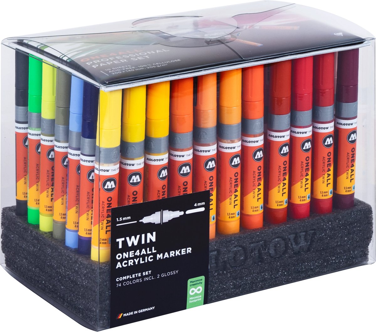 Molotow One4All Twin Marker Complete Set - 74 Kleuren