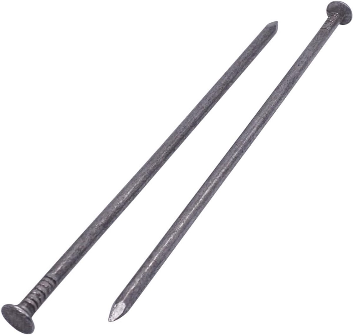 30 Stuks Koolstofstaal Bouwnagels 6x200mm met Platte Kop voor Houtwerken