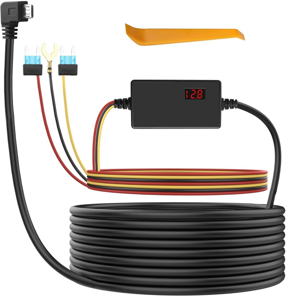 Hardwired harde kabel micro USB voor dashcam met 24-uurs bewaking en laagspanningsbeveiliging