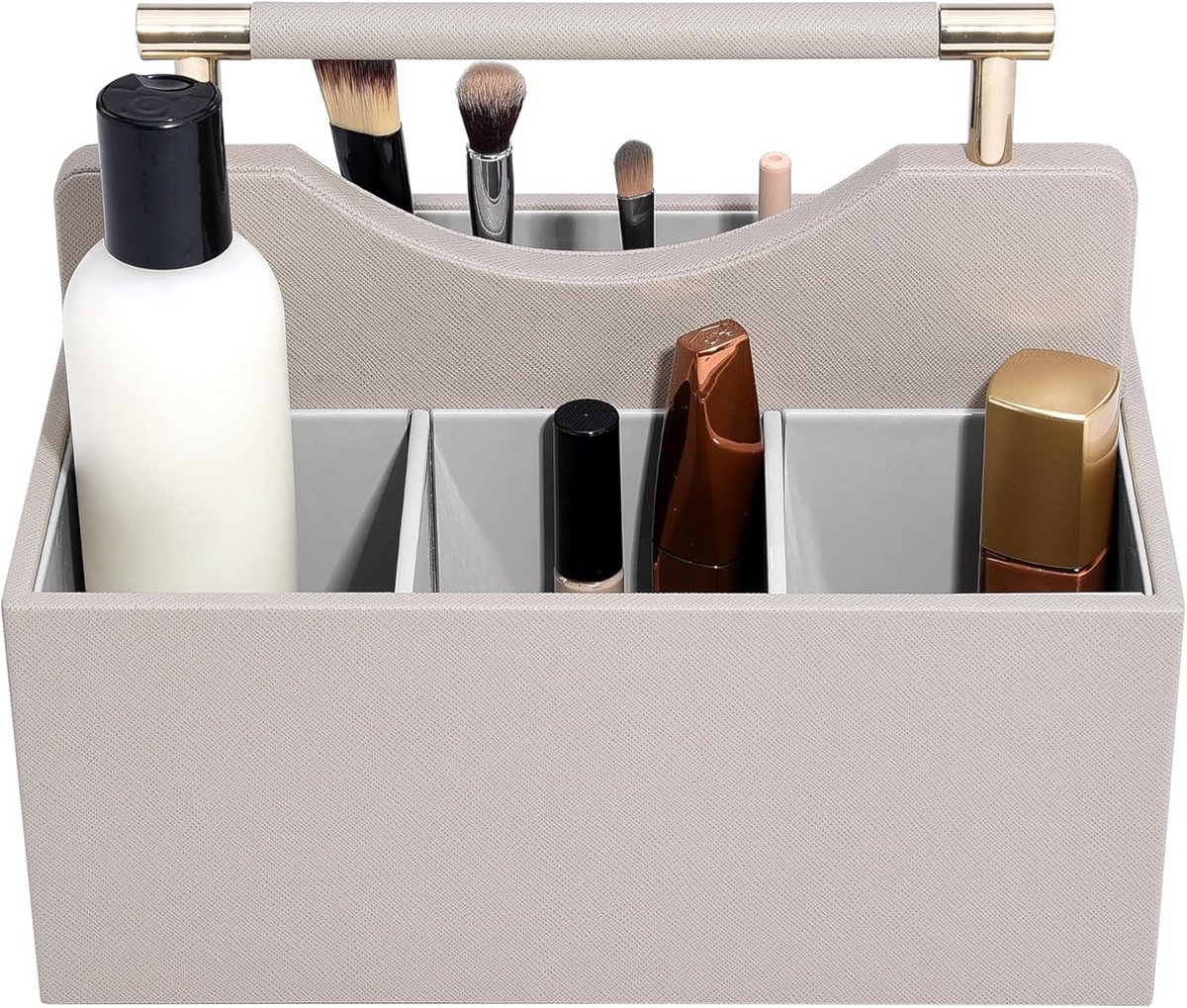 Cosmetische Organizer Opslag Taupe voor Make-up en Gereedschap