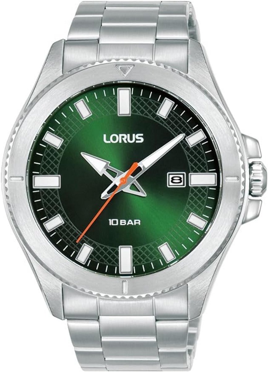 Zilverkleurig Analoog Herenhorloge met RVS Band - Stijlvol en Modern