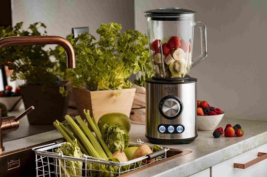 Krachtige Glas Blender met 1700W Vermogen en IJscrusher Functie van Merkloos — afbeelding 4