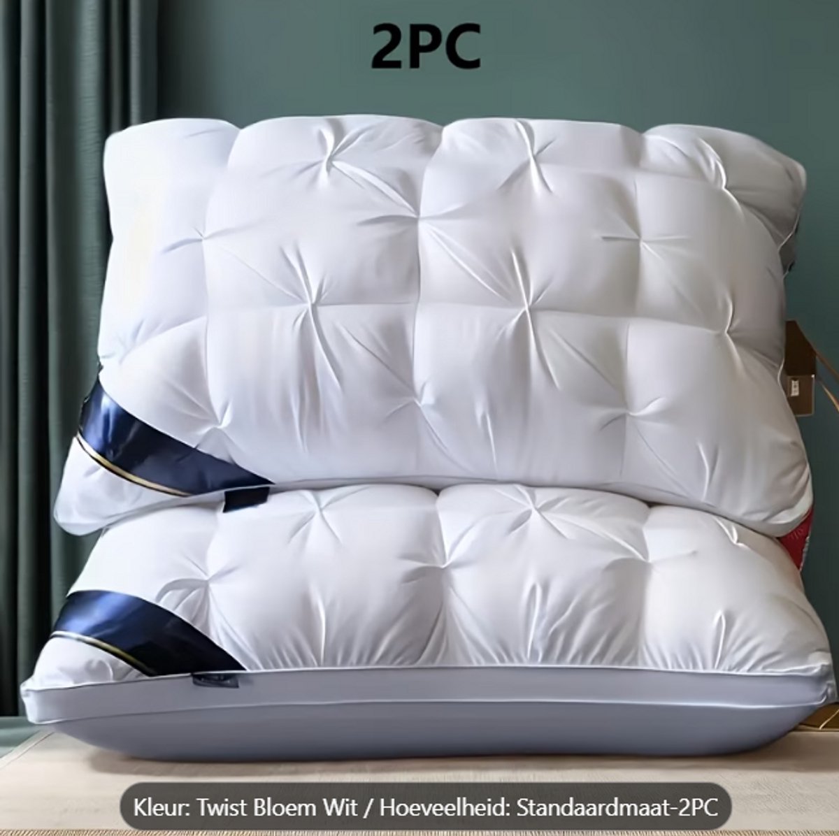 Luxet Kussen Ontworpen voor Diepe Slaap en Ondersteuning van de Cervicale Wervelkolom, Perfect voor Gezond Huisbeddengoed. Ideaal voor Campers, Woonkamers en Slaapkamers.