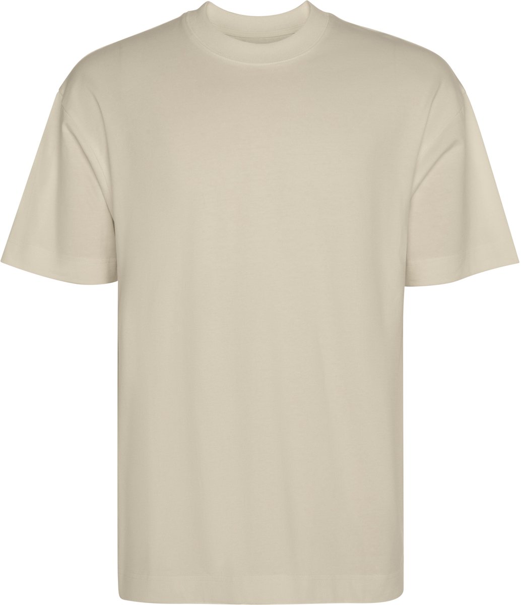 2 Pack Zand oversized unisex t-shirt katoen 270 gram Model Chow merk Roly Geel