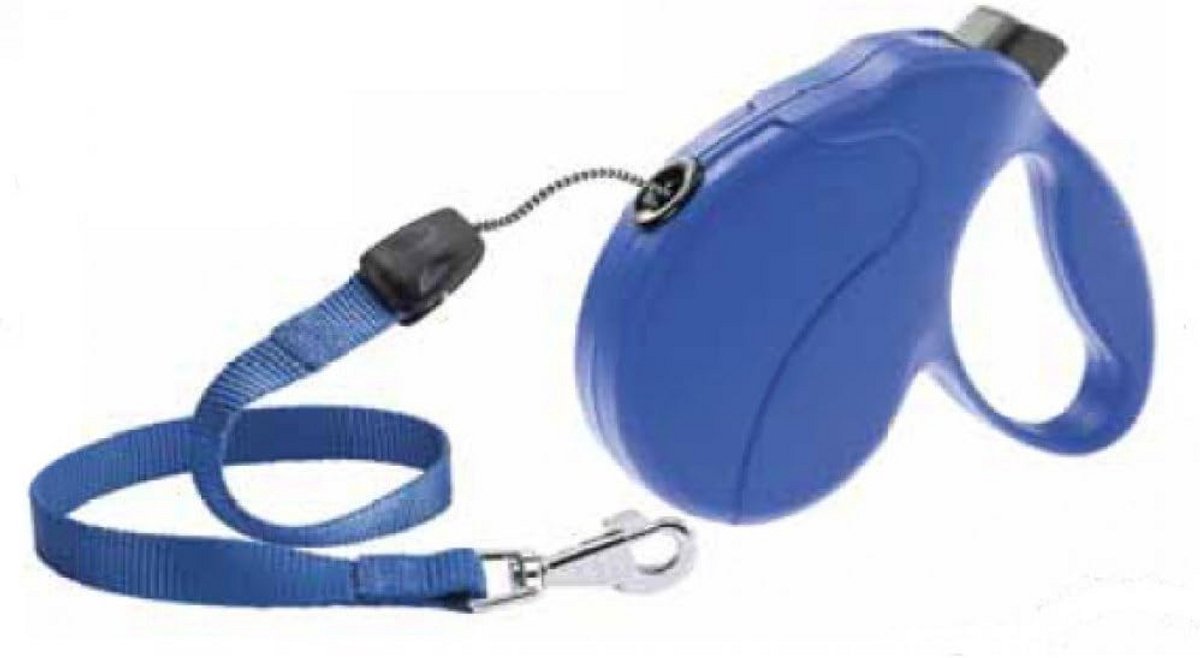 Verstelbare Hond Grijper - Hondenlijn - Veilig Wandelen - Soepele Vergrendeling - 5 meter - Blauw