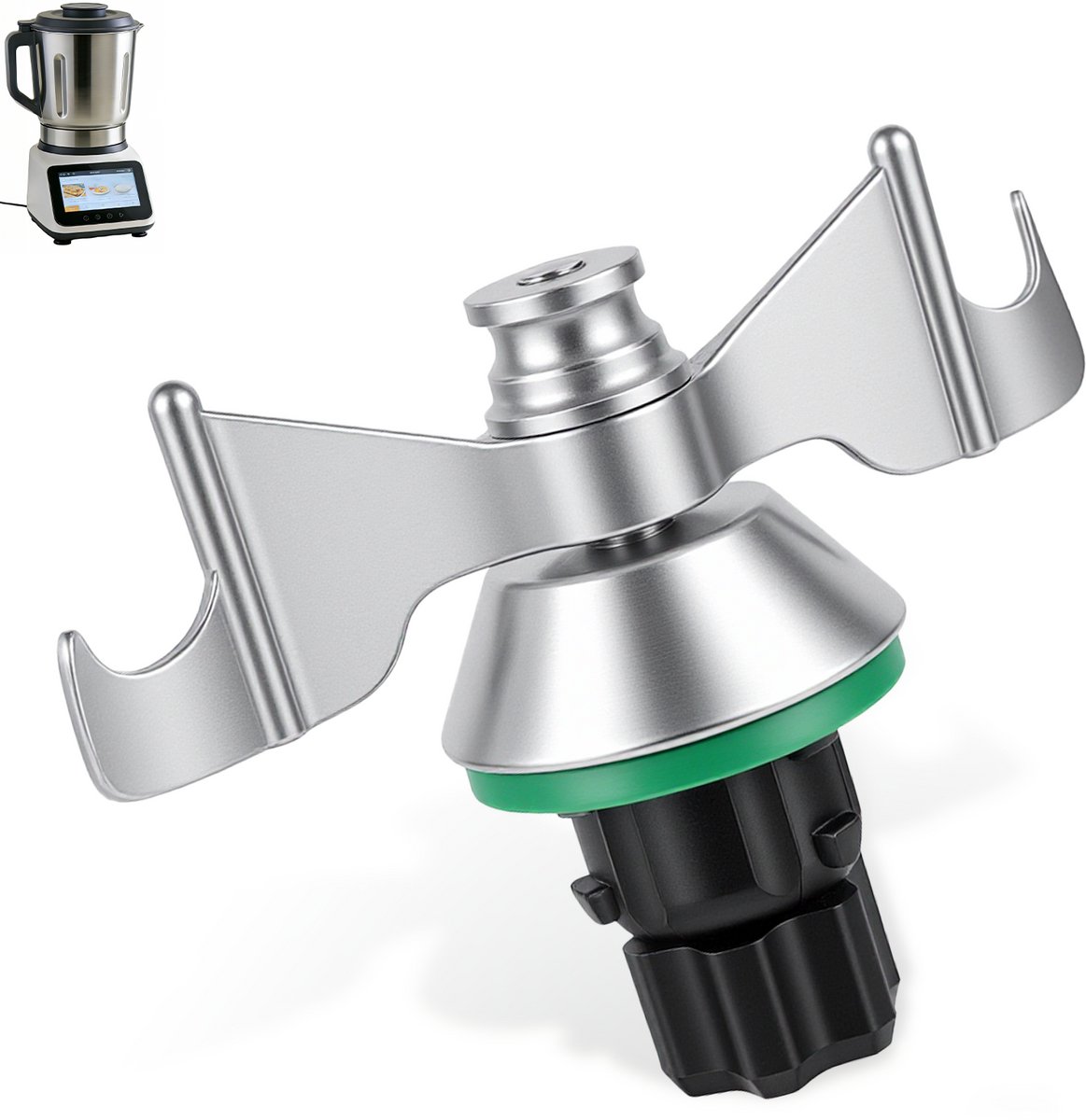 Mixmes Geschikt voor Vorwerk Thermomix TM5, TM6 en TM7 - Vervangend Roestvrijstalen Teigmesser - Keukenmachine Accessoires - Reserveonderdeel