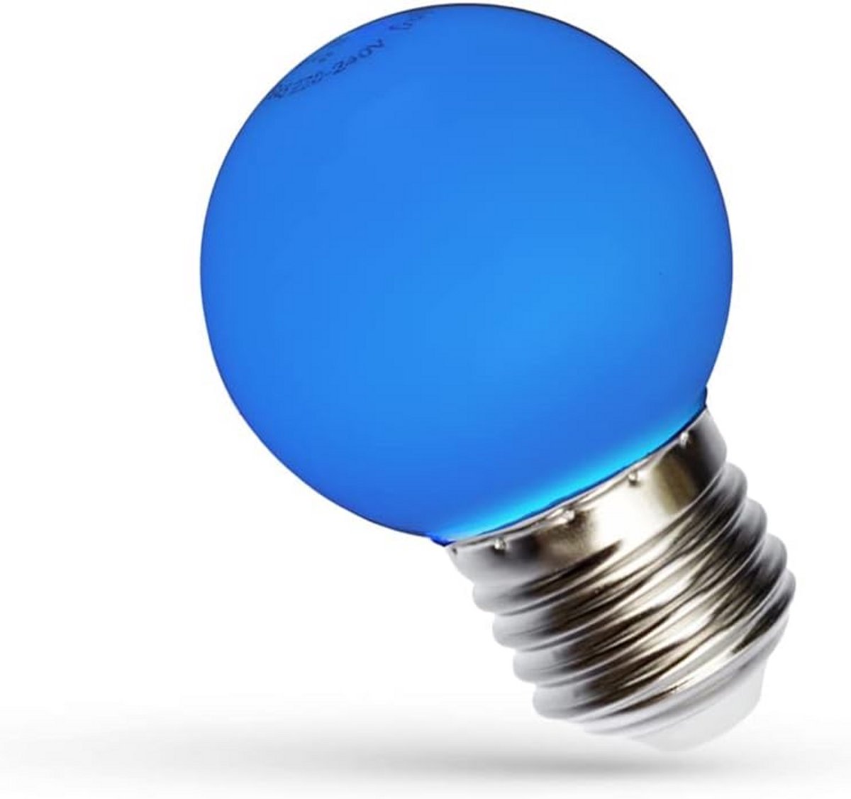 LED Lamp Druppelvorm 1W E27 Blauw 270 Graden Verlichting