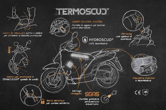 Voetenzak voor Scooter Zwart Universeel — afbeelding 5