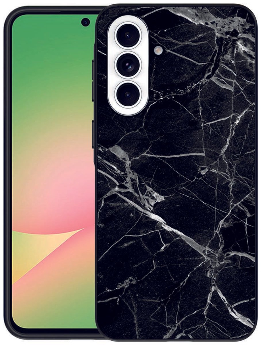 Back Cover Samsung Galaxy A57 Marmer Zwart