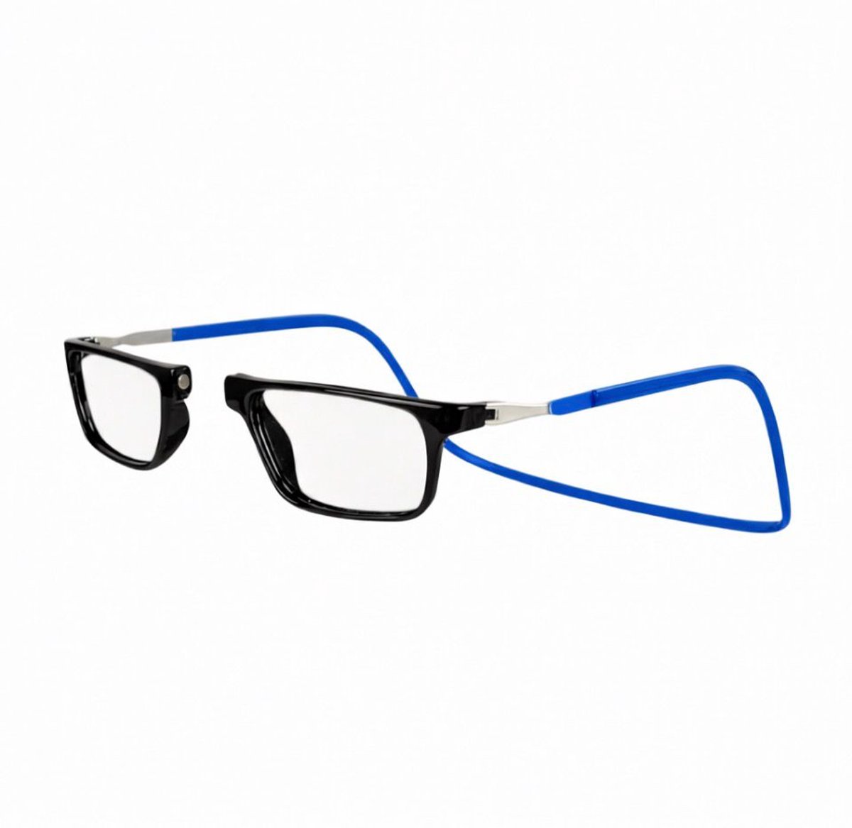 Aidful Klikbril - Magneetbril - Leesbril - Computerbril - Anti Blauw Licht Filter - Unisex - Blauw - Sterkte +2.5