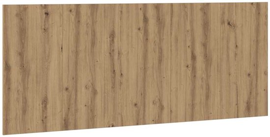 Panneau horizontal en chêne avec grain vertical.