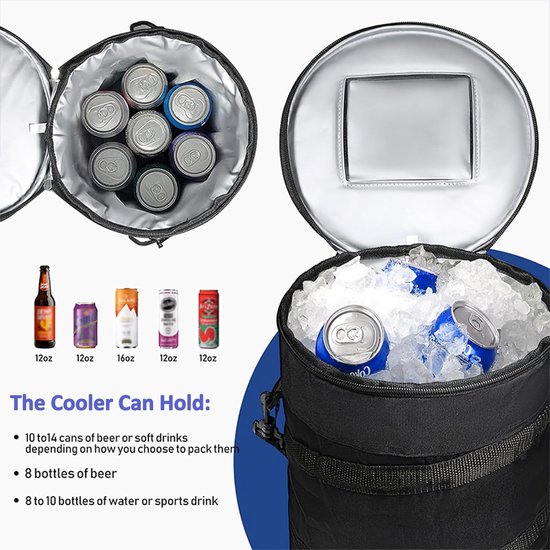 Isolerende Golf Koeltas - Houdt Drankjes 6 Uur Koel - Past Compact in Golftas — afbeelding 2