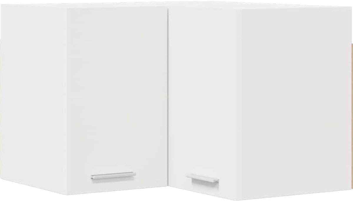 vidaXL Hangkast - Wit - 57 - x - 57 - x - 40 - cm - Bewerkt - hout
