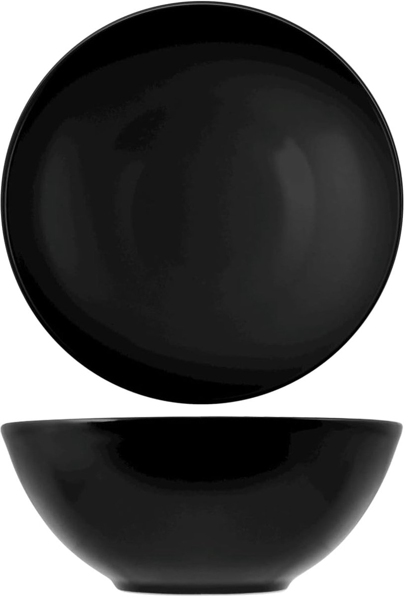 Insalatiera van Steengoed, Diameter 22 cm, Zwart