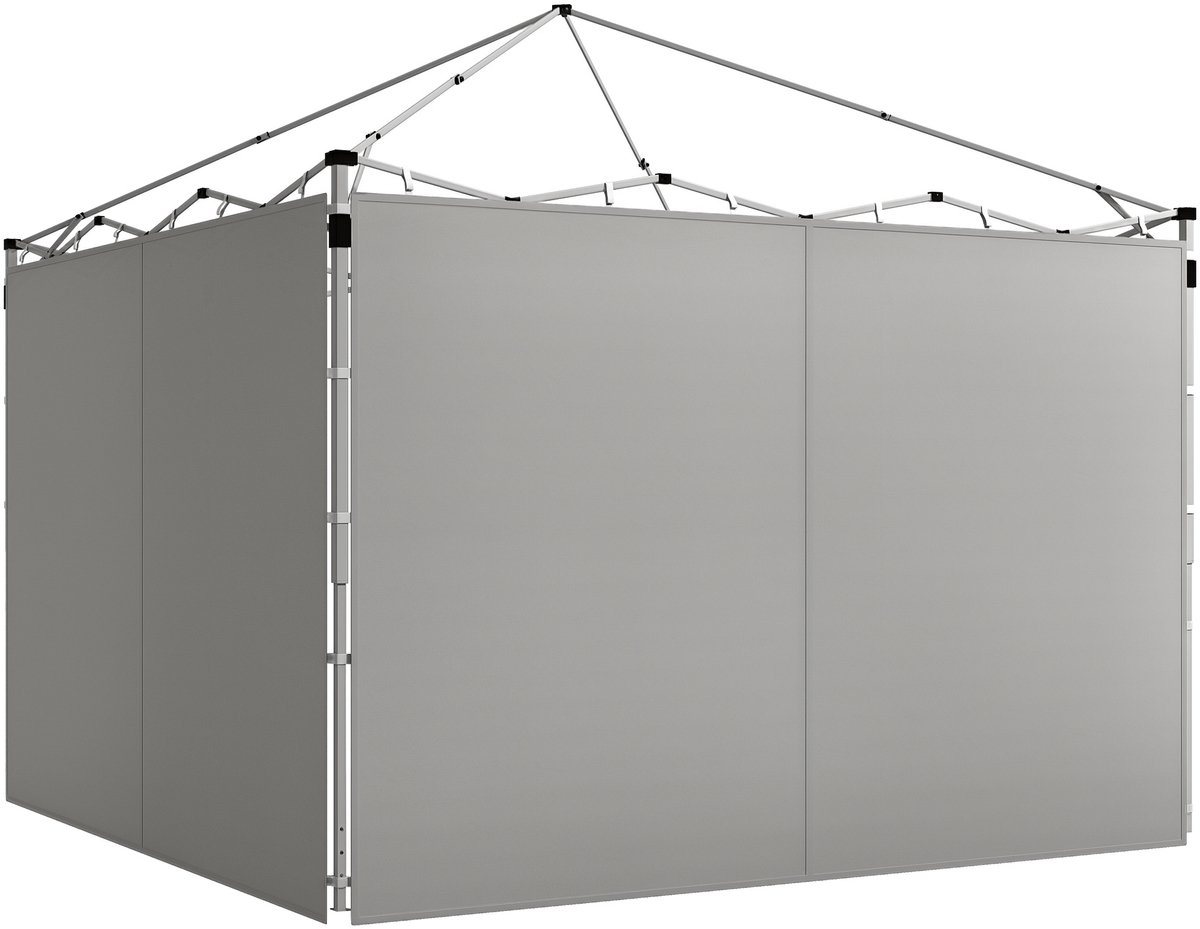 Outsunny-luifel zijwanden-Oxford stof-295x195cm-grijs