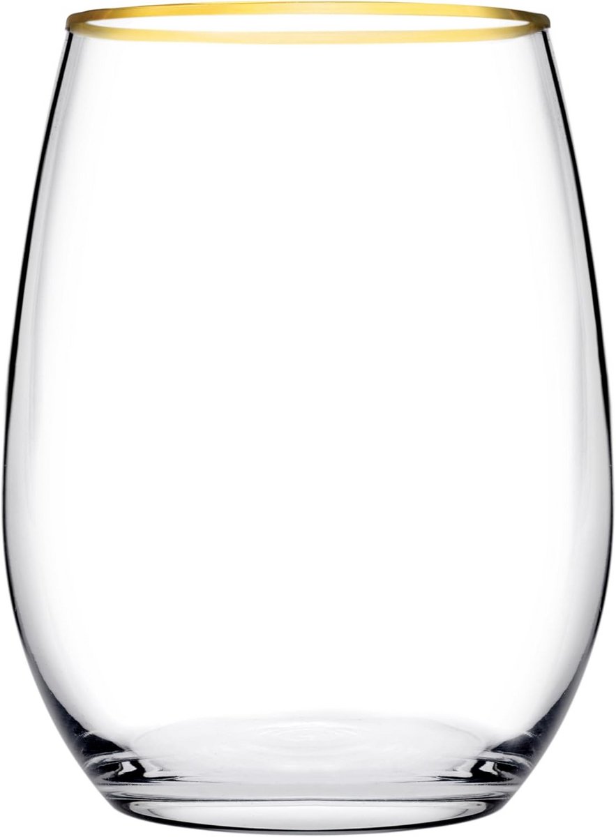 Amber Golden Touch Drinkglas 570 ml Set van 6