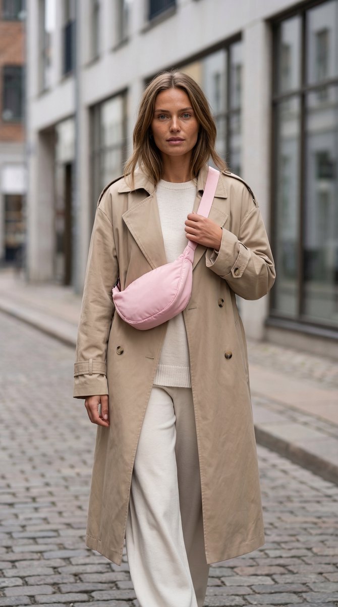 Lundholm heuptasje dames roze banana bag - crossbody tasje festival - cadeau voor vriendin - Fanny pack roze | Scandinavisch Design - Stavanger serie