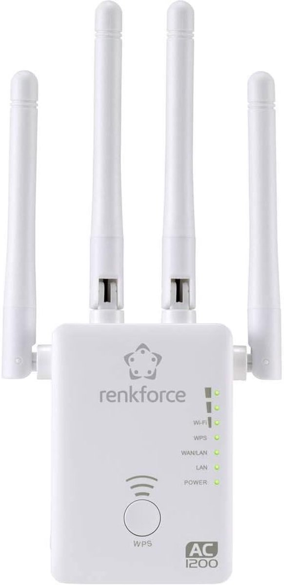 Wifi Versterker - Netwerk Repeater - Draadloos Bereik - Dual Band AC1200 - 17 x 11 x 8 cm - Divers