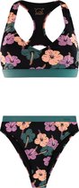 Protest PRTFantasy - Bikini set Dames - Normale pasvorm - Uitneembare vulling - Hoge taille - Medium dekking - Zwart