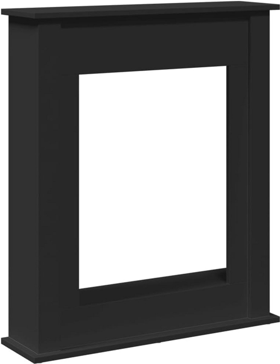Decoratieve Elektrische Sfeerhaard Zwart Eikenhout 87.5 cm Hoog