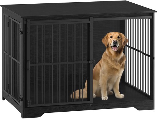 Hondenbench met een schuifdeur 93x59x64 cm - Dierenbenodigdheden kopen? | Korting tot 70